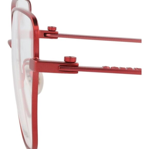 Balenciaga Womens Cat Eye Red Red Transparent Fashion Designer Eyewear - Picture 4 of 4